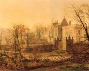 约翰 阿特金森 格里姆肖 : Knostrop Hall, Early Morning